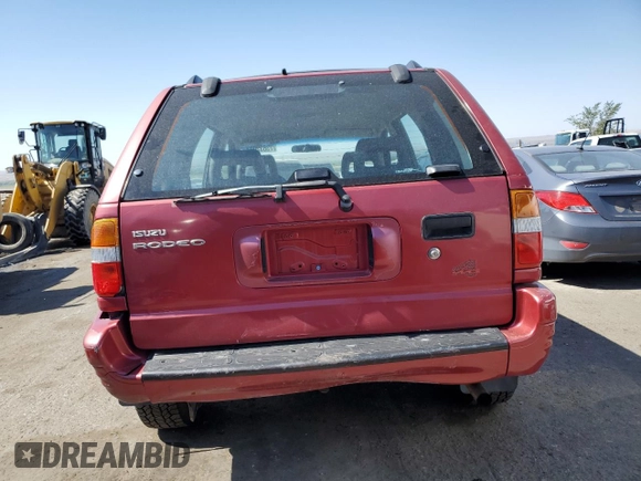 1998 Isuzu Rodeo S with VIN 4S2CM58W3W4311998, listed as a Copart auction lot 73632024 with 177,917 mi miles and Salvage Title. Bid and sale history available at DreamBid. Image 6.