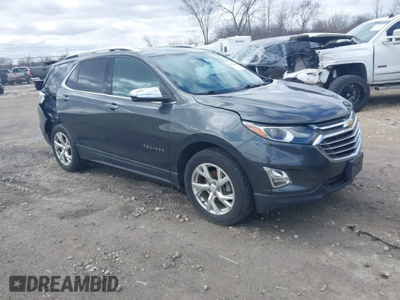 2018 Chevrolet Equinox Premier with VIN 2GNAXVEVXJ6188205, listed as a IAAI auction lot 42028868 with 93,828 mi miles and . Bid and sale history available at DreamBid. Image 1.