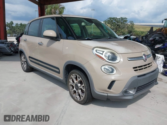 2014 FIAT 500L Trekking with VIN ZFBCFADH2EZ018037, listed as a IAAI auction lot 42196695 with 88,743 mi miles and . Bid and sale history available at DreamBid. Image 1.