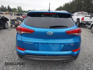 2016 Hyundai Tucson Eco with VIN KM8J3CA24GU037886, listed as a IAAI auction lot 42128589 with 95,891 mi miles. Bid and sale history available at carsss.com. Image 16.