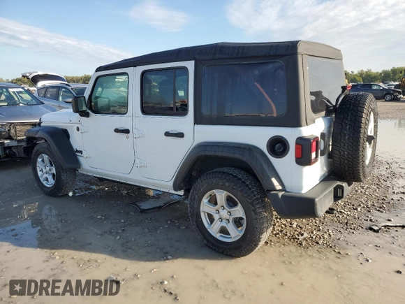 2022 Jeep Wrangler Unlimited Sport with VIN 1C4HJXDNXNW132525, listed as a Copart auction lot 72717044 with 23,215 mi miles and Salvage Title. Bid and sale history available at DreamBid. Image 2.