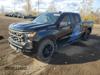 2023 Chevrolet Silverado 1500 Custom with VIN 1GCPDBEK7PZ141257, listed as a Copart auction lot 78807434 with 46,789 mi miles and Salvage Title. Bid and sale history available at DreamBid. Image 1.