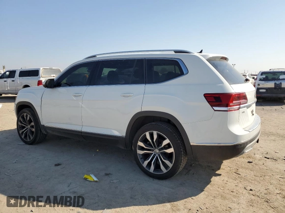 2019 Volkswagen Atlas SEL Premium z VIN 1V2NR2CA0KC599798, wystawiony jako Copart lot #48874285 z przebiegiem 66 451 mil mil oraz Szkoda całkowita • Salvage title. Historia ofert i sprzedaży dostępna na DreamBid. Obrazek 2.