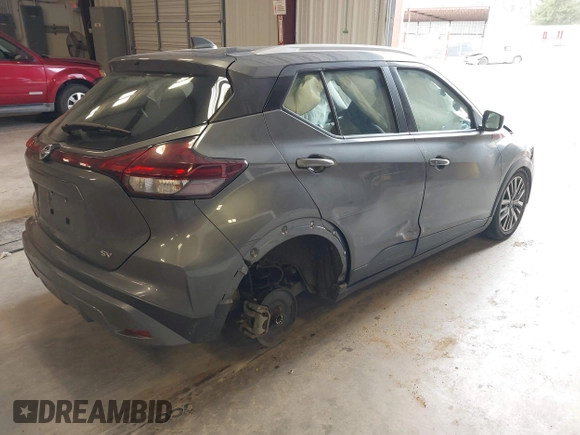 2021 Nissan Kicks SV with VIN 3N1CP5CV7ML469515, listed as a IAAI auction lot 41629851 with 82,604 mi miles and . Bid and sale history available at DreamBid. Image 4.