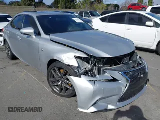 2016 Lexus IS with VIN JTHBE1D27G5025923, listed as a IAAI auction lot 41576827 with 69,260 mi miles. Bid and sale history available at carsss.com. Image 1.
