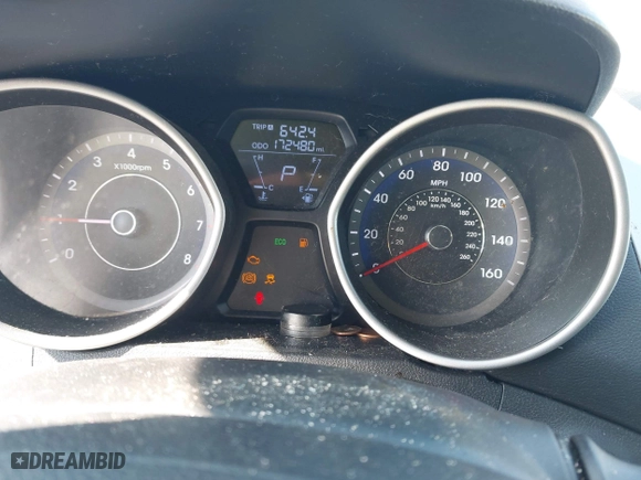 2012 Hyundai Elantra GLS with VIN KMHDH4AE2CU274806, listed as a IAAI auction lot 41893318 with 172,480 mi miles. Bid and sale history available at carsss.com. Image 7.