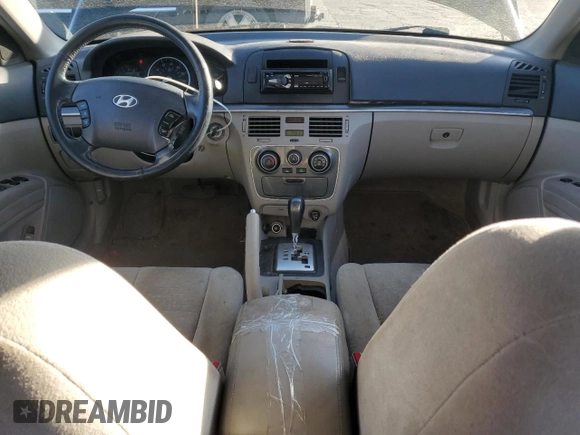 2007 Hyundai Sonata GLS with VIN 5NPET46C67H233965, listed as a Copart auction lot 53695385 with 144,030 mi miles and Salvage Title. Bid and sale history available at DreamBid. Image 8.