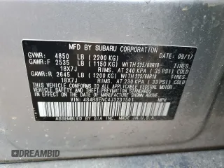 2018 Subaru Outback Limited with VIN 4S4BSENC4J3231501, listed as a Copart auction lot 48344835 with 77,017 mi miles and Salvage title. Bid and sale history available at DreamBid. Image 15.