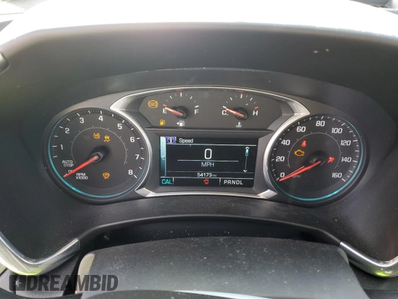 2018 Chevrolet Equinox Premier with VIN 3GNAXMEV1JS596362, listed as a Copart auction lot 44212615 with 54,173 mi miles and Salvage Title. Bid and sale history available at carsss.com. Image 9.