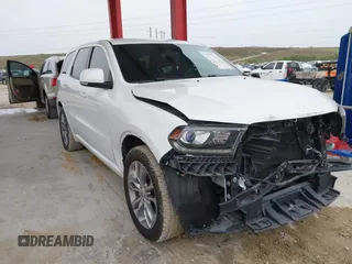 2020 Dodge Durango GT with VIN 1C4RDHDG5LC259426, listed as a IAAI auction lot 41655566 with 53,063 mi miles and . Bid and sale history available at DreamBid. Image 1.