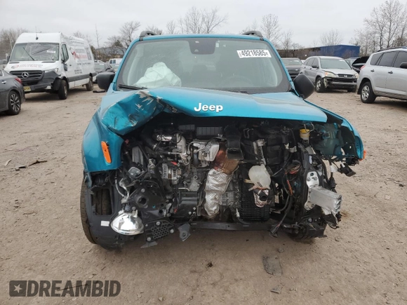 2022 Jeep Renegade Sport with VIN ZACNJCA16NPP00616, listed as a Copart auction lot 49218585 with 24,658 mi miles and Clean title. Bid and sale history available at DreamBid. Image 5.