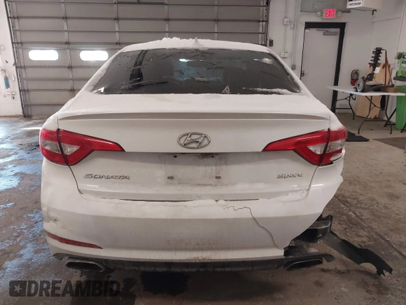 2017 Hyundai Sonata Sport with VIN 5NPE34AF7HH490930, listed as a IAAI auction lot 41383528 with 129,862 mi miles. Bid and sale history available at carsss.com. Image 16.