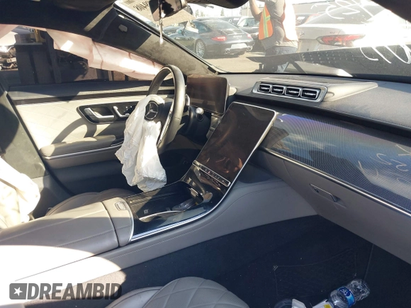 2021 Mercedes-Benz S 580 with VIN W1K6G7GB7MA057744, listed as a IAAI auction lot 41489408 with Not Provided miles and . Bid and sale history available at DreamBid. Image 15.