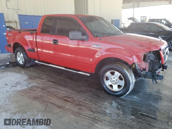 2007 Ford F-150 STX with VIN 1FTRX02W47KD43770, listed as a Copart auction lot 53056955 with 224,526 mi miles and Salvage Title. Bid and sale history available at carsss.com. Image 4.