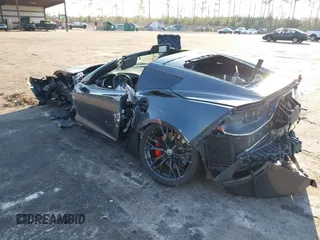 2017 Chevrolet Corvette Z06 1LZ with VIN 1G1YN2D61H5603528, listed as a IAAI auction lot 41679883 with 1 mi miles. Bid and sale history available at carsss.com. Image 3.