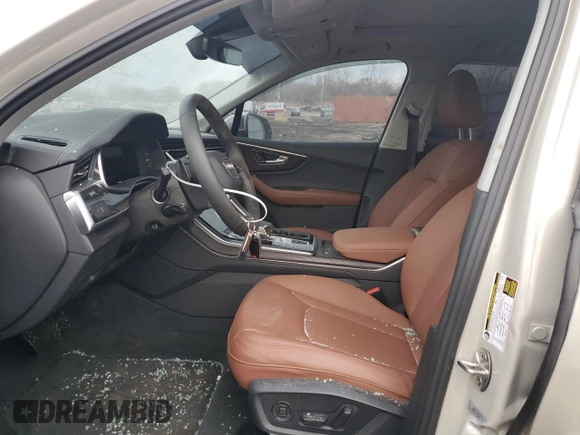2024 Audi Q7 Premium Plus with VIN WA1LXBF79RD010132, listed as a Copart auction lot 46537955 with 10,664 mi miles and Salvage title. Bid and sale history available at DreamBid. Image 7.