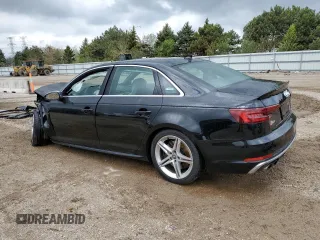 2019 Audi S4 Prestige z VIN WAUC4AF46KA116993, wystawiony jako Copart lot #55222725 z przebiegiem 39 123 mil mil oraz Szkody całkowita. Historia ofert i sprzedaży dostępna na DreamBid. Obrazek 2.