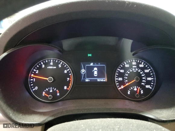 2016 Kia Optima LX with VIN 5XXGT4L30GG043930, listed as a Copart auction lot 49685985 with 78,749 mi miles and Salvage Title. Bid and sale history available at carsss.com. Image 9.