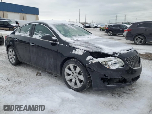 2014 Buick Regal Premium I with VIN 2G4GP5EX5E9242613, listed as a Copart auction lot 45985485 with 130,107 mi miles and Clean Title. Bid and sale history available at DreamBid. Image 4.