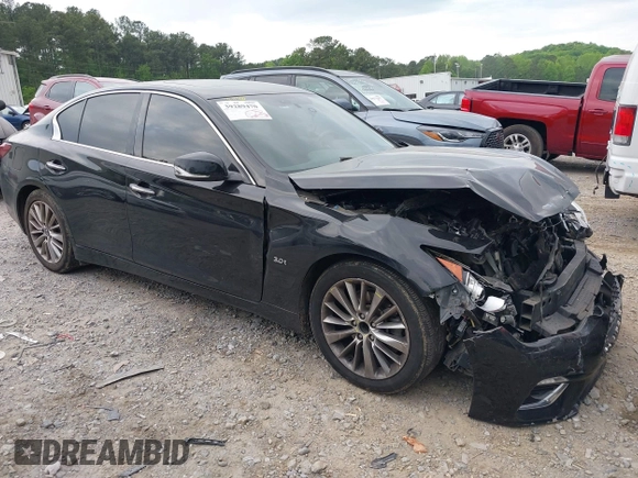 2018 Infiniti Q50 Luxe with VIN JN1EV7APXJM353659, listed as a IAAI auction lot 39289470 with 124,830 mi miles and . Bid and sale history available at DreamBid. Image 14.