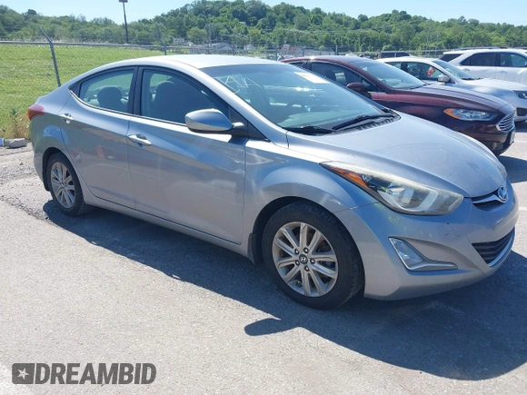 2015 Hyundai Elantra SE z VIN 5NPDH4AE1FH594301, wystawiony jako IAAI lot #42336071 z przebiegiem 171 024 mil mil oraz . Historia ofert i sprzedaży dostępna na DreamBid. Obrazek 1.