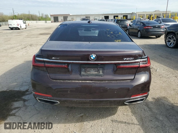 2020 BMW 7 Series 750i xDrive с VIN WBA7U2C02LGM27019, выставлен на аукционе Copart как лот 54122615 с пробегом Не указан миль и Списание • Salvage title. История ставок и продаж доступна на DreamBid. Изображение 6.
