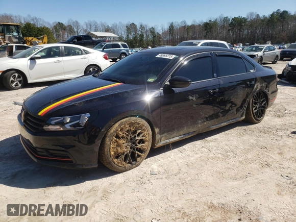2019 Volkswagen Passat 2.0T Wolfsburg Edition with VIN 1VWLA7A30KC004687, listed as a Copart auction lot 48695815 with 77,022 mi miles and Salvage Title. Bid and sale history available at carsss.com. Image 1.