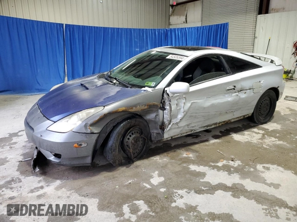 2000 Toyota Celica GT with VIN JTDDR32T6Y0060408, listed as a Copart auction lot 84506594 with 195,924 mi miles and Salvage Title. Bid and sale history available at carsss.com. Image 1.