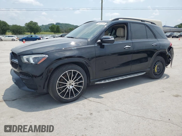 2023 Mercedes-Benz GLE 450 with VIN 4JGFB5KBXPA942055, listed as a Copart auction lot 59497515 with 24,857 mi miles and Salvage title. Bid and sale history available at DreamBid. Image 1.