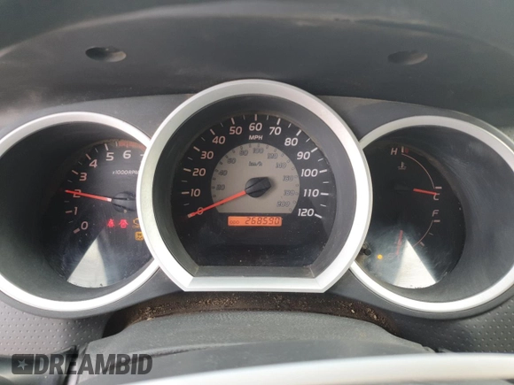 2010 Toyota Tacoma with VIN 5TENX4CN8AZ718669, listed as a Copart auction lot 52207805 with 268,590 mi miles and Clean Title. Bid and sale history available at carsss.com. Image 9.