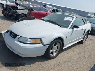 2003 Ford Mustang Deluxe z VIN 1FAFP444X3F378411, wystawiony jako IAAI lot #42682826 z przebiegiem 162 271 mil mil oraz . Historia ofert i sprzedaży dostępna na DreamBid. Obrazek 2.