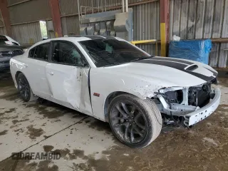 2023 Dodge Charger Scat Pack Widebody with VIN 2C3CDXGJ3PH534810, listed as a Copart auction lot 50760975 with 18,642 mi miles and Salvage Title. Bid and sale history available at carsss.com. Image 4.
