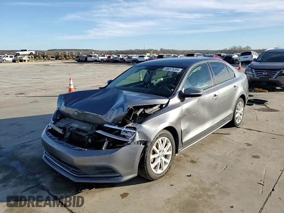 2015 Volkswagen Jetta Sedan 1.8T SE with VIN 3VWD07AJ5FM308642, listed as a Copart auction lot 86575394 with 166,862 mi miles and Non Repairable. Bid and sale history available at carsss.com. Image 14.