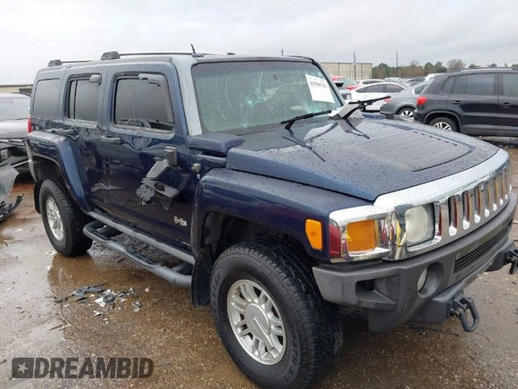 2007 Hummer H3 SUV with VIN 5GTDN13E578250970, listed as a IAAI auction lot 41560783 with 164,136 mi miles. Bid and sale history available at carsss.com. Image 1.