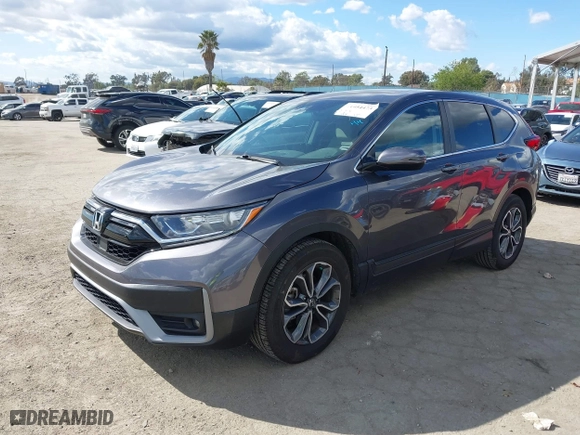 2021 Honda CR-V EX with VIN 2HKRW1H55MH422771, listed as a IAAI auction lot 41954473 with 47,148 mi miles. Bid and sale history available at carsss.com. Image 2.