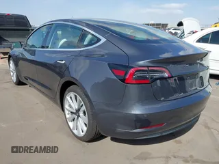 2018 Tesla Model 3 Long Range Battery with VIN 5YJ3E1EA5JF169097, listed as a IAAI auction lot 41916873 with 81,919 mi miles. Bid and sale history available at carsss.com. Image 3.