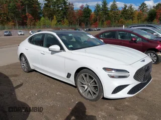 2022 Genesis G70 2.0T with VIN KMTG34TA1NU098409, listed as a IAAI auction lot 40532561 with 24,602 mi miles and . Bid and sale history available at DreamBid. Image 1.