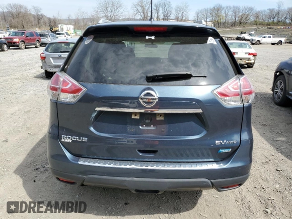 2014 Nissan Rogue SL with VIN 5N1AT2MV2EC815556, listed as a Copart auction lot 52730965 with 97,000 mi miles and Salvage Title. Bid and sale history available at carsss.com. Image 6.