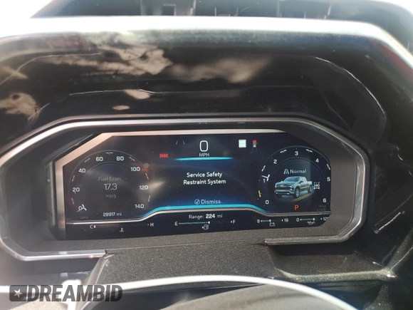 2022 Chevrolet Silverado 1500 LT with VIN 2GCUDDED5N1505777, listed as a Copart auction lot 46727945 with 28,917 mi miles and Salvage Title. Bid and sale history available at DreamBid. Image 9.