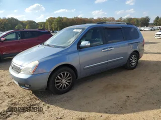 2011 Kia Sedona EX with VIN KNDMH4C73B6377321, listed as a Copart auction lot 77961974 with 188,480 mi miles and Salvage Title. Bid and sale history available at carsss.com. Image 1.