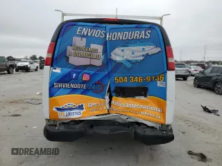 2018 Chevrolet Express Cargo with VIN 1GCWGBFPXJ1262805, listed as a Copart auction lot 42833655 with 139,417 mi miles and Salvage title. Bid and sale history available at DreamBid. Image 6.