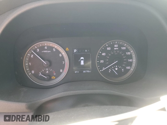 2017 Hyundai Tucson Sport with VIN KM8J33A28HU285205, listed as a Copart auction lot 53367495 with 80,770 mi miles and Salvage title. Bid and sale history available at DreamBid. Image 9.