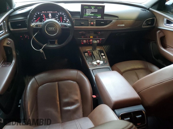 2016 Audi A6 Premium Plus with VIN WAUFGAFC3GN003689, listed as a Copart auction lot 50046145 with 130,670 mi miles and Salvage Title. Bid and sale history available at DreamBid. Image 8.