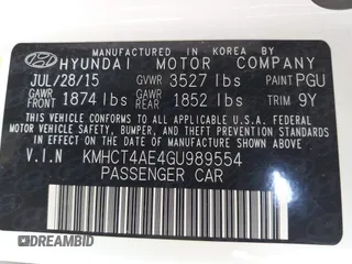 2016 Hyundai Accent SE z VIN KMHCT4AE4GU989554, wystawiony jako IAAI lot #42392926 z przebiegiem 114 759 mil mil oraz . Historia ofert i sprzedaży dostępna na DreamBid. Obrazek 9.