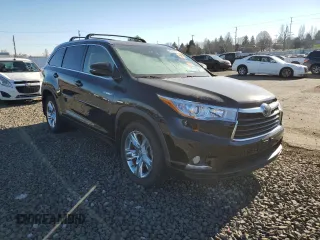 2015 Toyota Highlander Limited with VIN 5TDDCRFH6FS010841, listed as a Copart auction lot 89316875 with 75,873 mi miles and Salvage title. Bid and sale history available at DreamBid. Image 4.