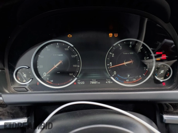 2014 BMW 6 Series 650i with VIN WBA6B2C58ED129575, listed as a Copart auction lot 48711525 with 78,681 mi miles and Salvage Title. Bid and sale history available at carsss.com. Image 9.