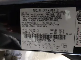 2011 Ford Fusion SPORT with VIN 3FAHP0KC2BR286173, listed as a IAAI auction lot 41276751 with 143,680 mi miles. Bid and sale history available at carsss.com. Image 9.