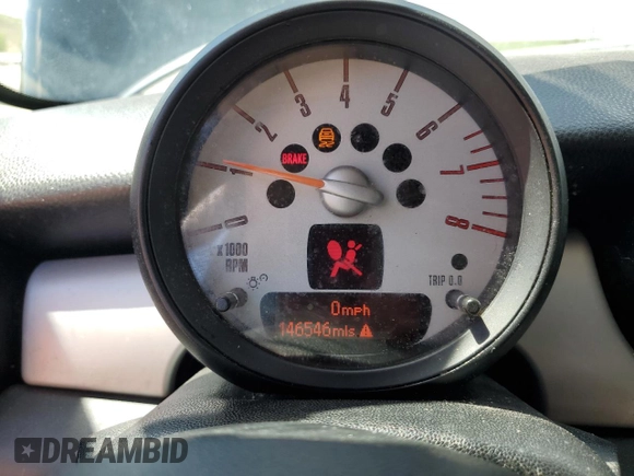 2012 MINI Hardtop with VIN WMWSU3C52CT369481, listed as a Copart auction lot 56030045 with 146,546 mi miles and Salvage title. Bid and sale history available at DreamBid. Image 9.