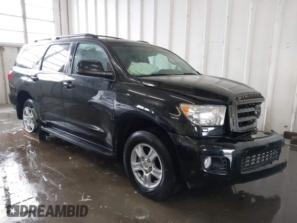 2012 Toyota Sequoia SR5 with VIN 5TDBW5G15CS060344, listed as a IAAI auction lot 41259248 with 160,372 mi miles. Bid and sale history available at carsss.com. Image 1.