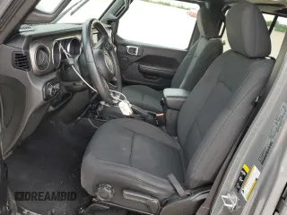 2021 Jeep Wrangler Unlimited Sport S with VIN 1C4HJXDG8MW576406, listed as a Copart auction lot 56369535 with 58,355 mi miles and Salvage title. Bid and sale history available at DreamBid. Image 7.